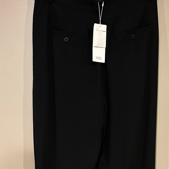 Eileen Fisher Silk Tapered Ankle Pants - Picture 12 of 14